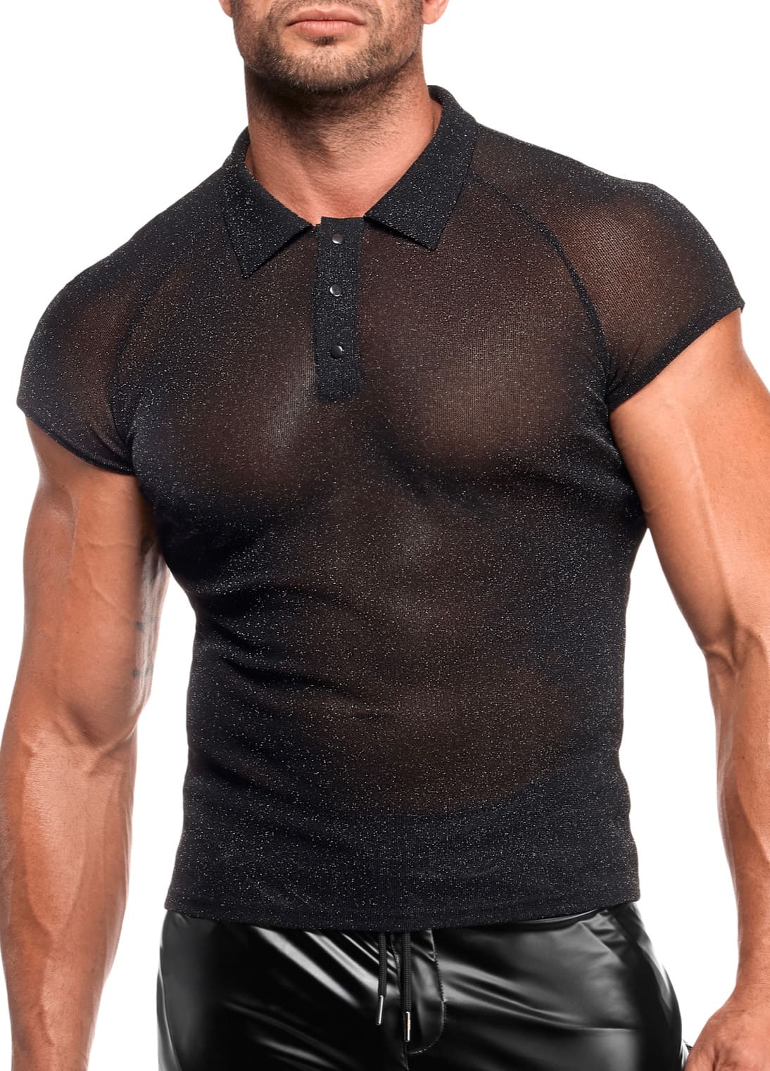 Noir Handmande H082 Onyx veil Polo Transparent