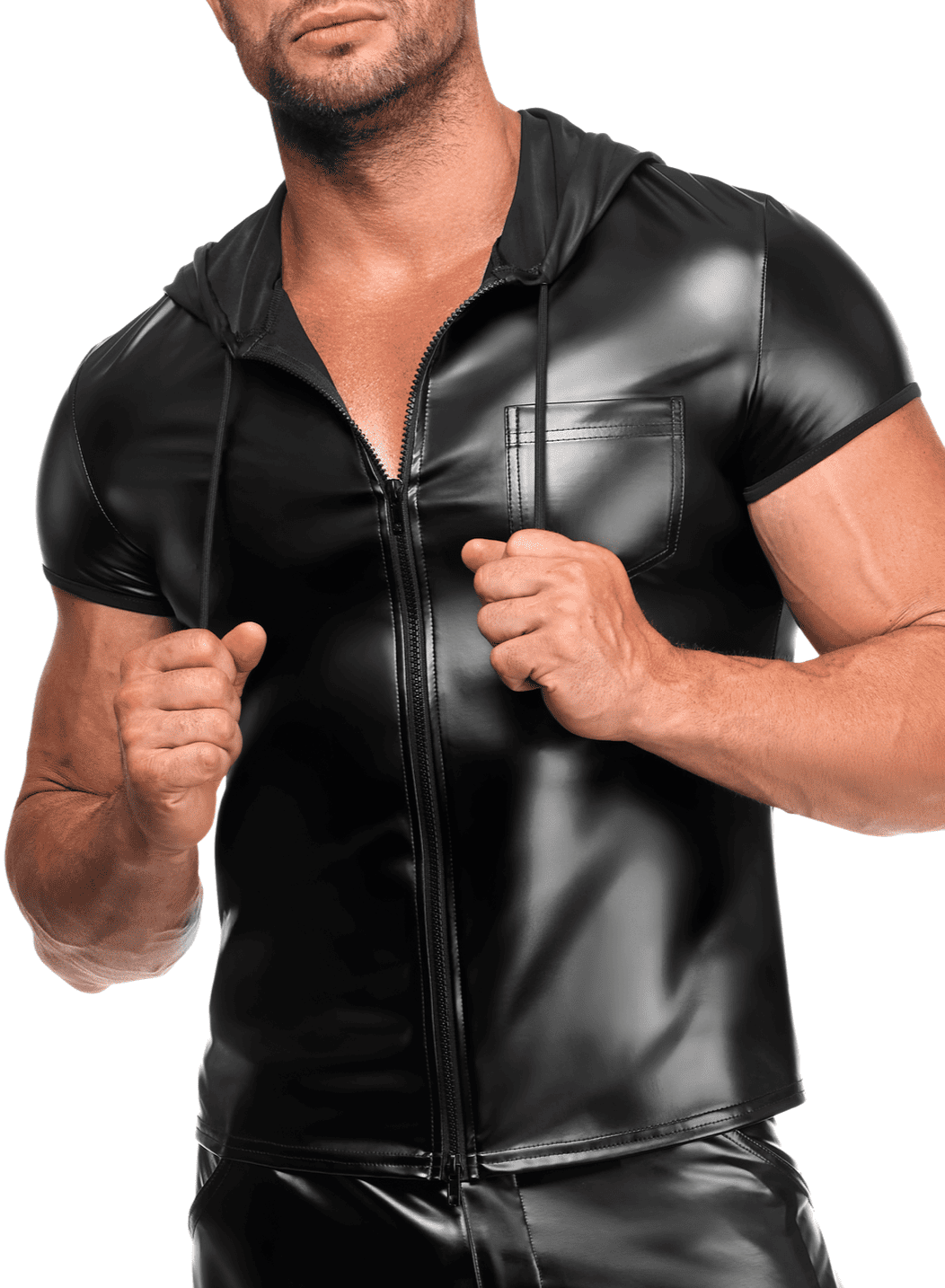 Noir Handmade H085 Vexen Kapuzen T-shirt