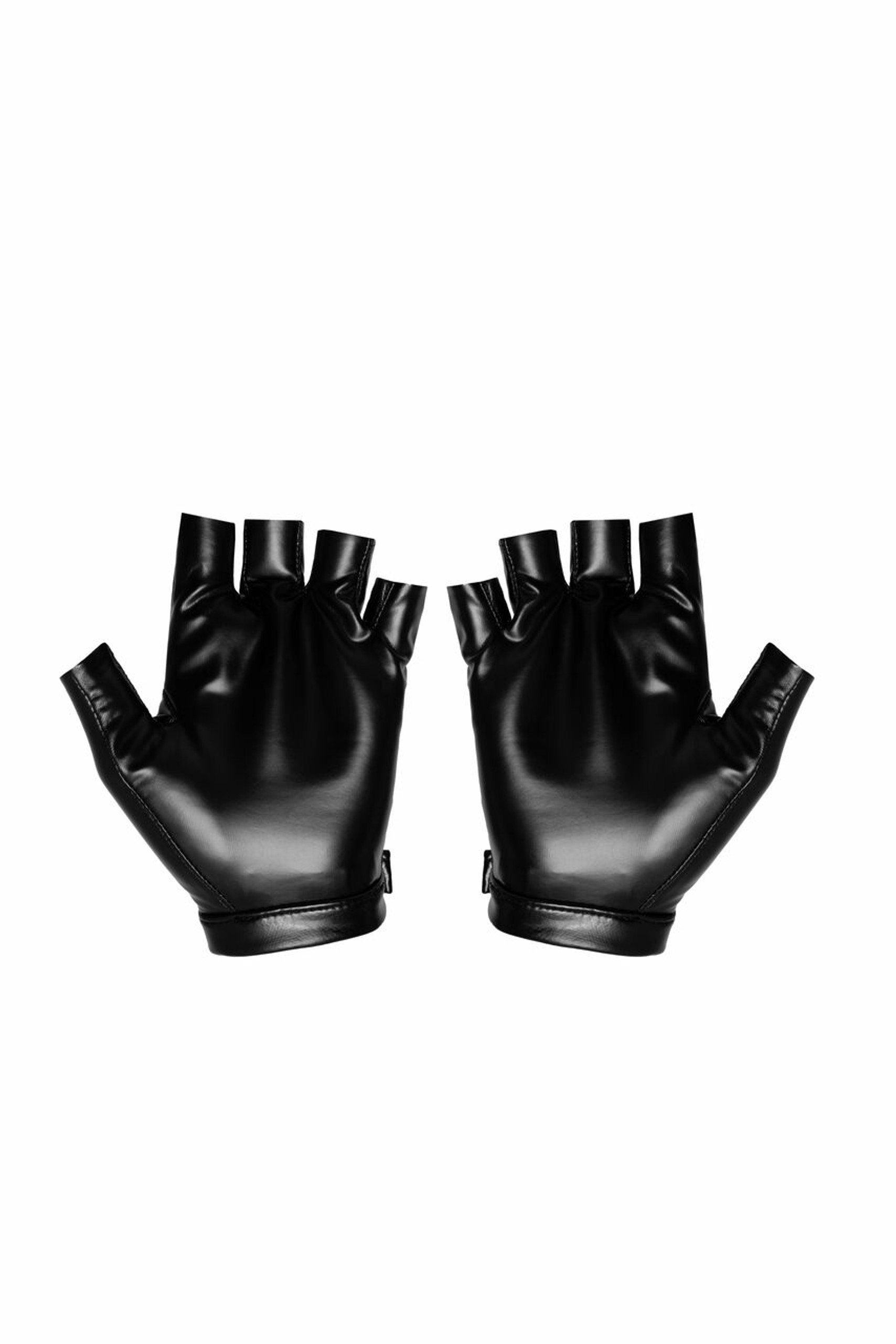 Noir Handmade F264 Powerwetlook fingerlose Handschuhe - ONE SIZE