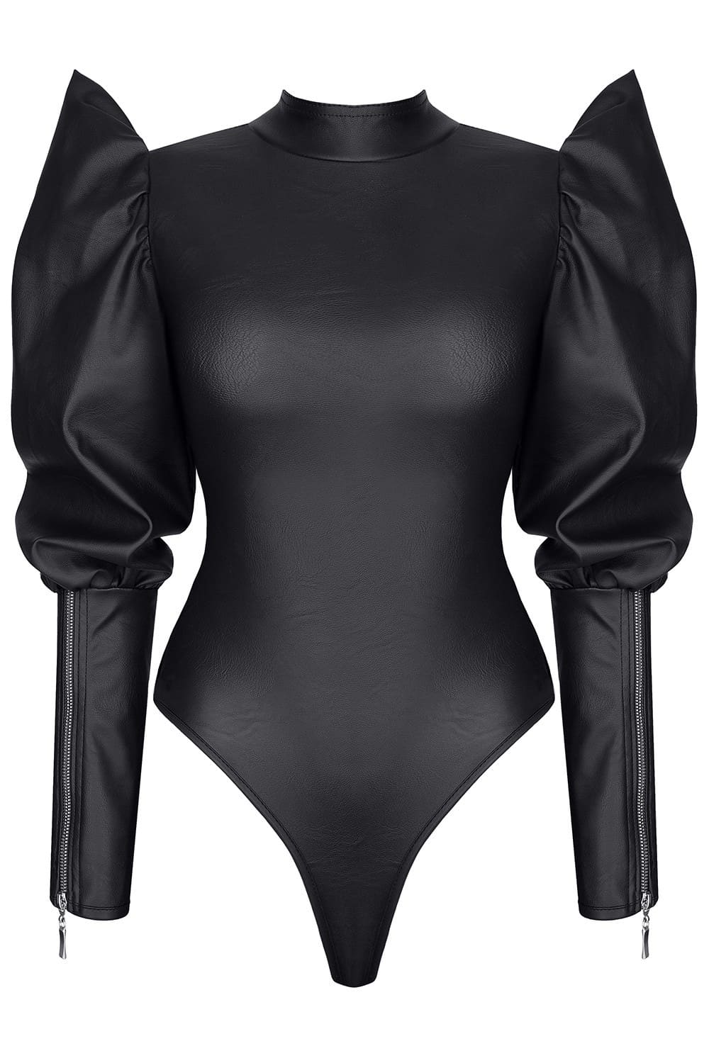 demoniq BRGiuditta001 - Body aus schwarzem, elastischem Öko-Leder demoniq BRGiuditta001 - Body aus schwarzem, elastischem Öko-Leder