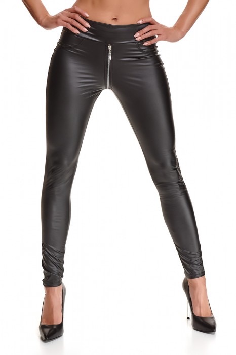 demoniq - Leggings BRMaddalena001 - schwarz - Reißverschluss