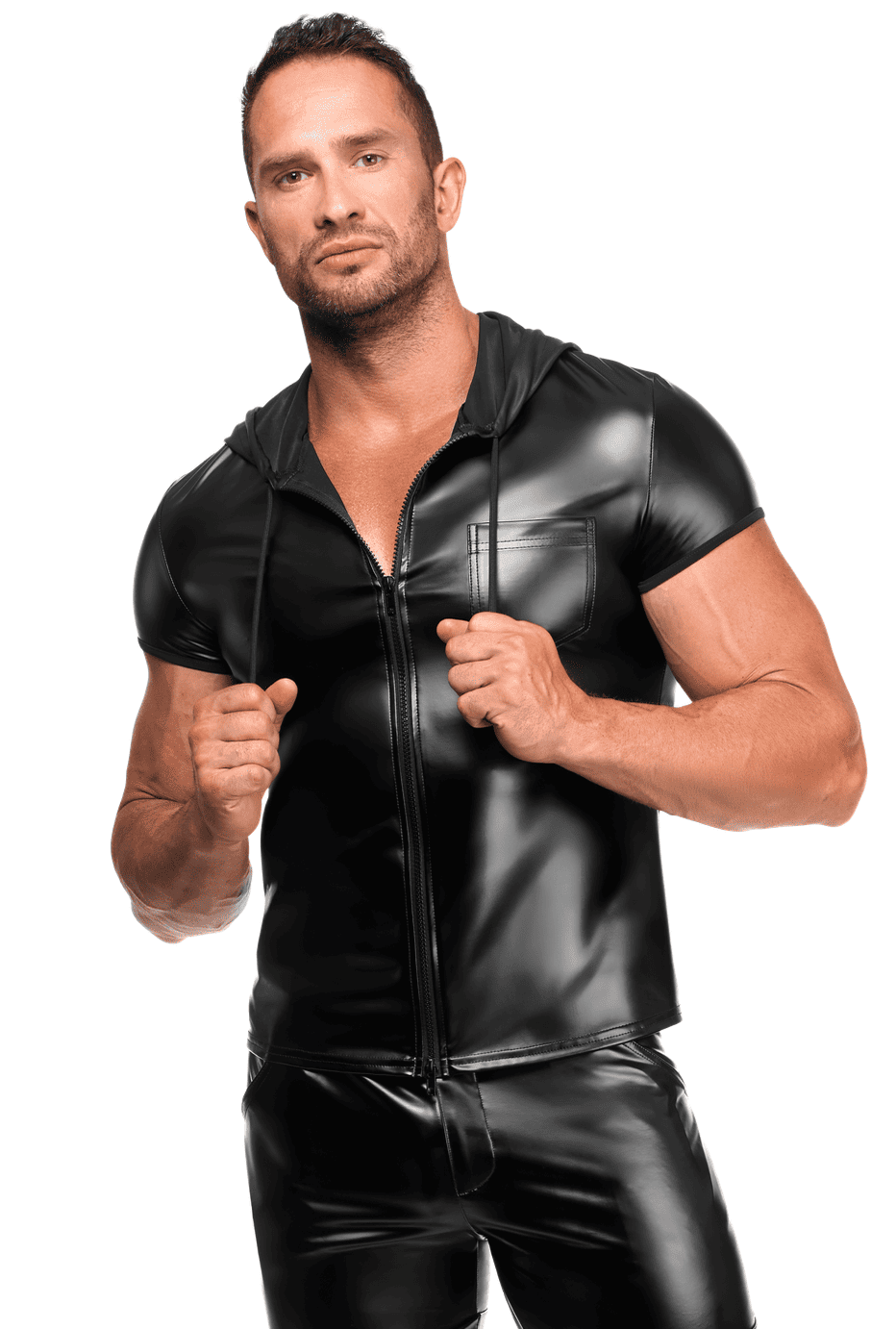 Noir Handmade H085 Vexen Kapuzen T-shirt