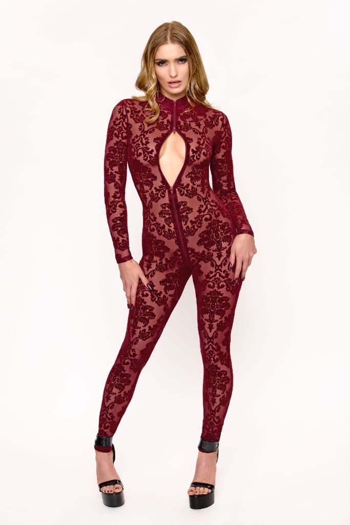 Noir Handmade F421 Masquerade Three-Way Zip Catsuit
