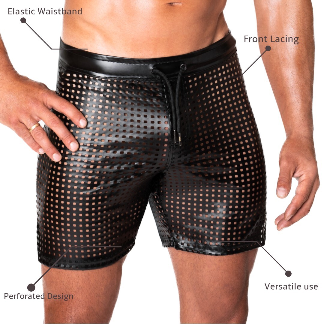 Noir Handmade H077 Short de biker Mayhem