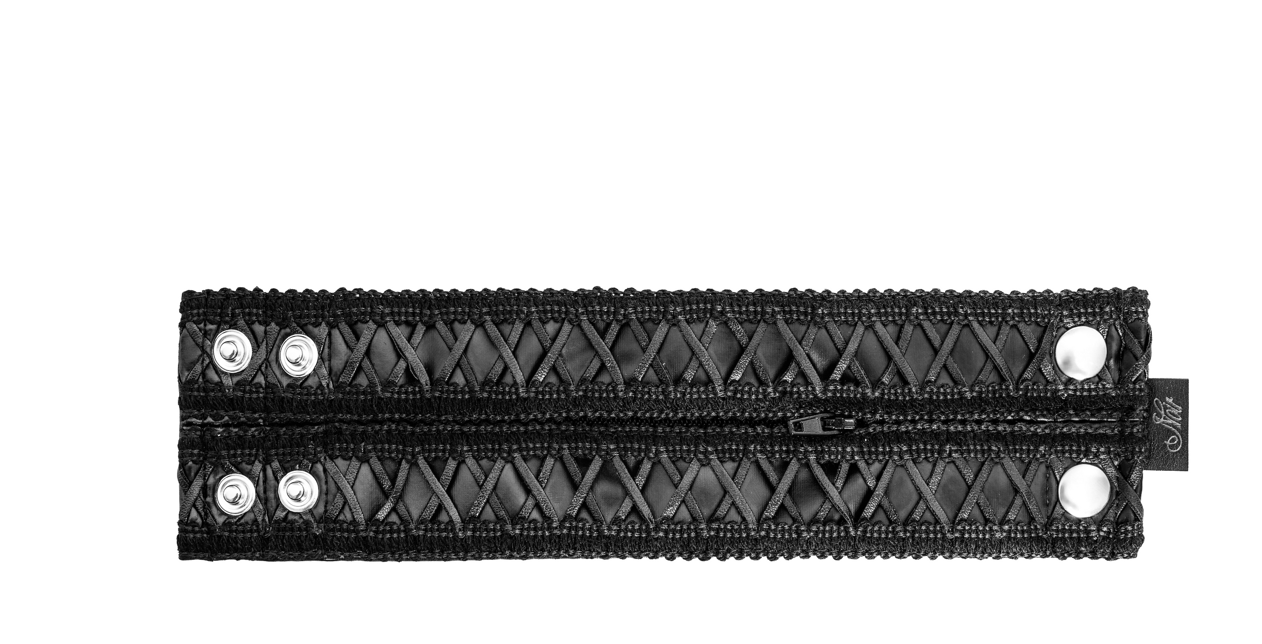 Noir Handmade F326 Brieftasche mit verstecktem Reißverschluss