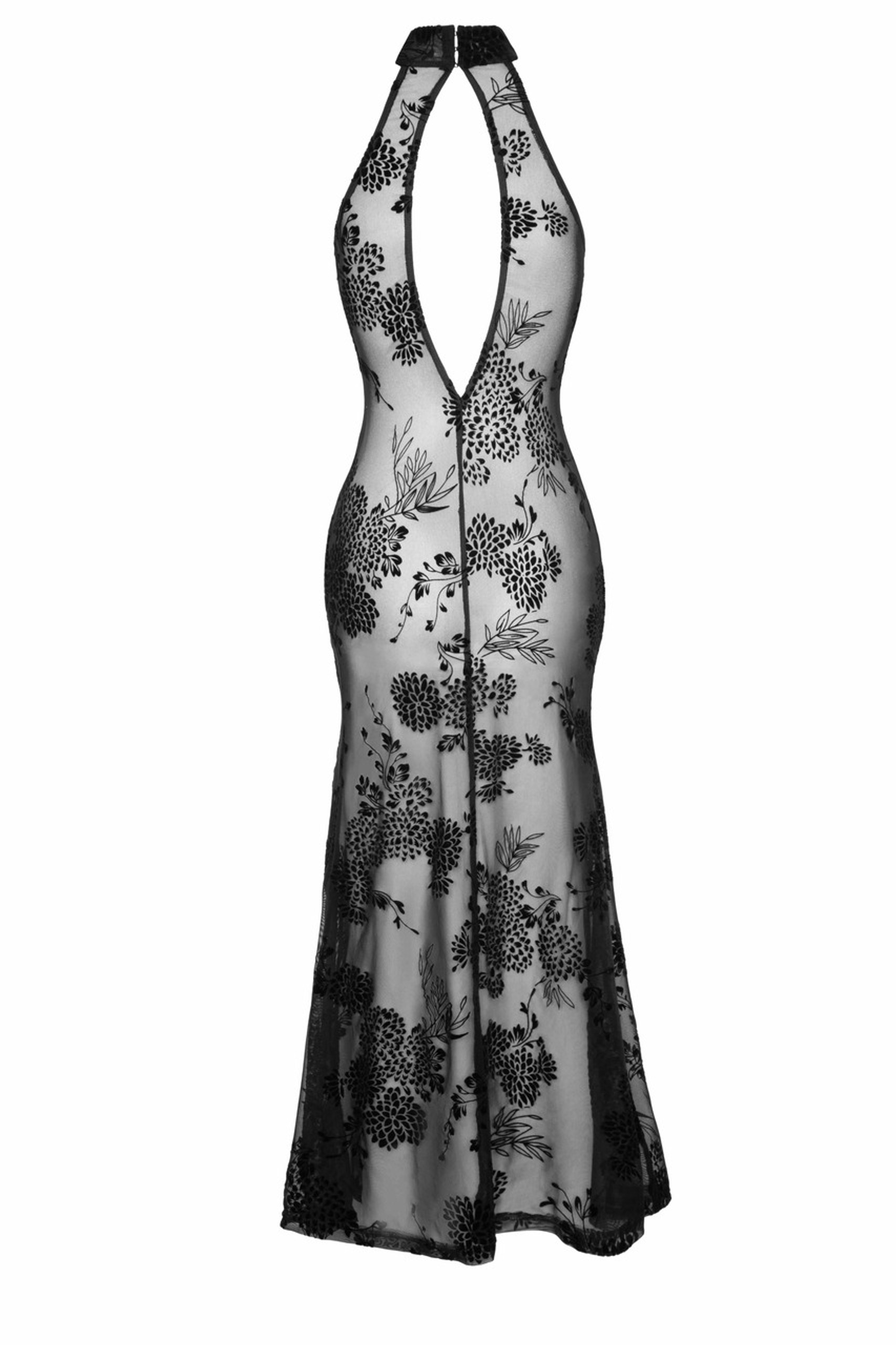 Noir Handmade F239 Langes Kleid aus transparentem Tüll