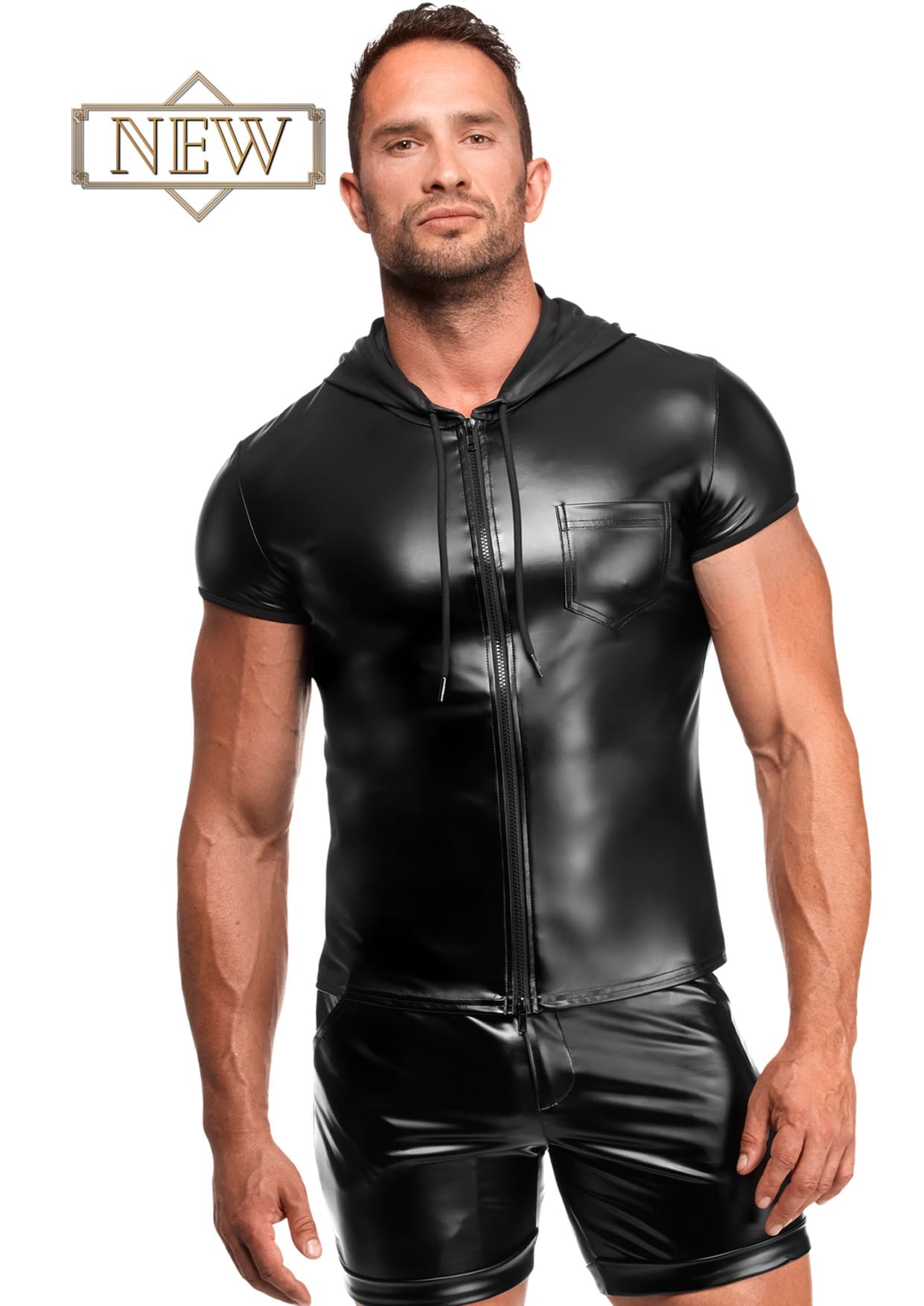 Noir Handmade H085 Vexen Kapuzen T-shirt