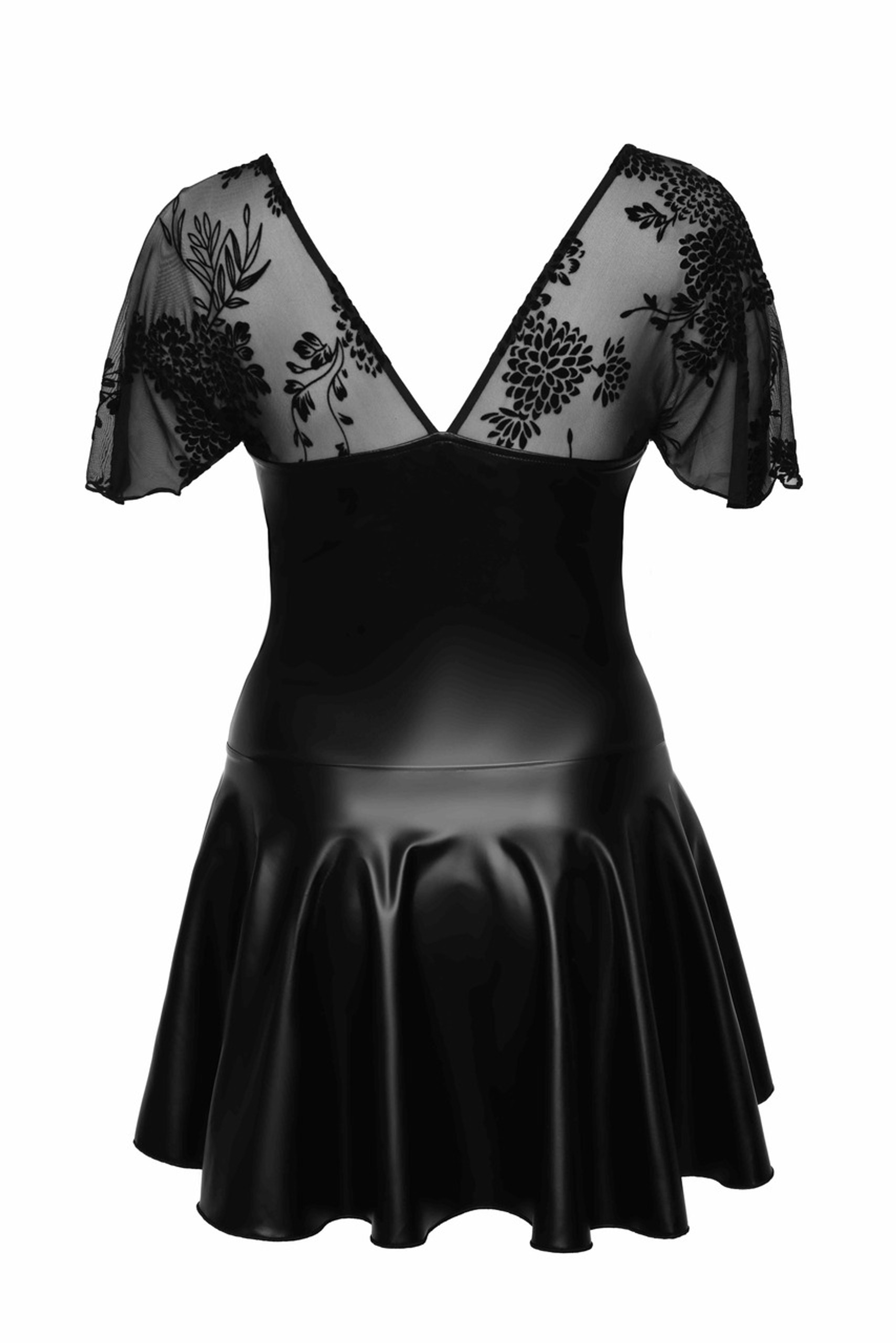 Noir Handmade F267 Kurzes Kleid mit Rüschenärmeln