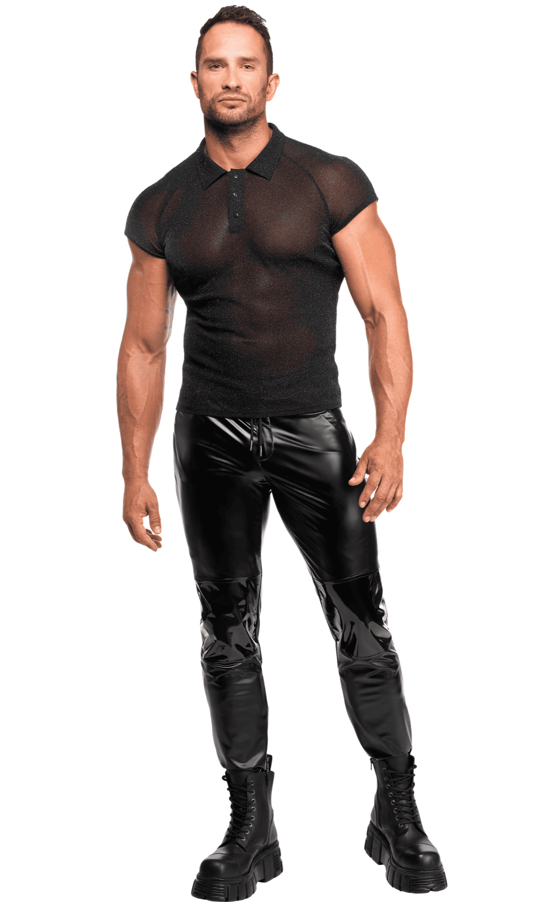 Noir Handmande H082 Onyx veil Polo Transparent