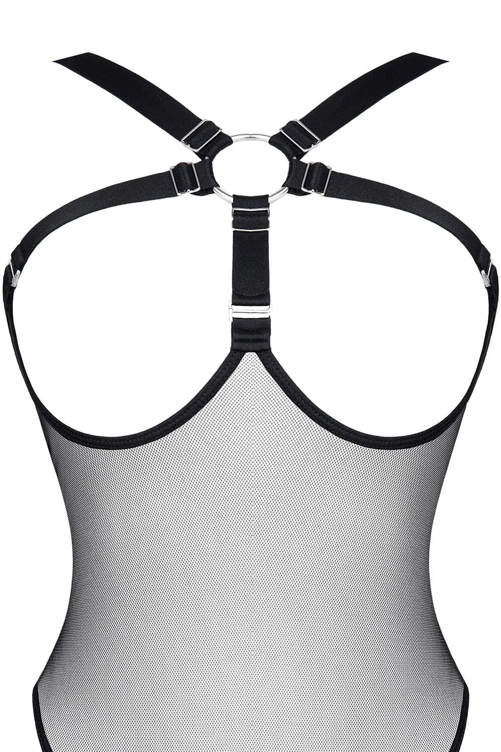 demoniq LXMayte001 Mesh Body transparent mit Harness - Brustfrei demoniq LXMayte001 Mesh Body transparent mit Harness - Brustfrei