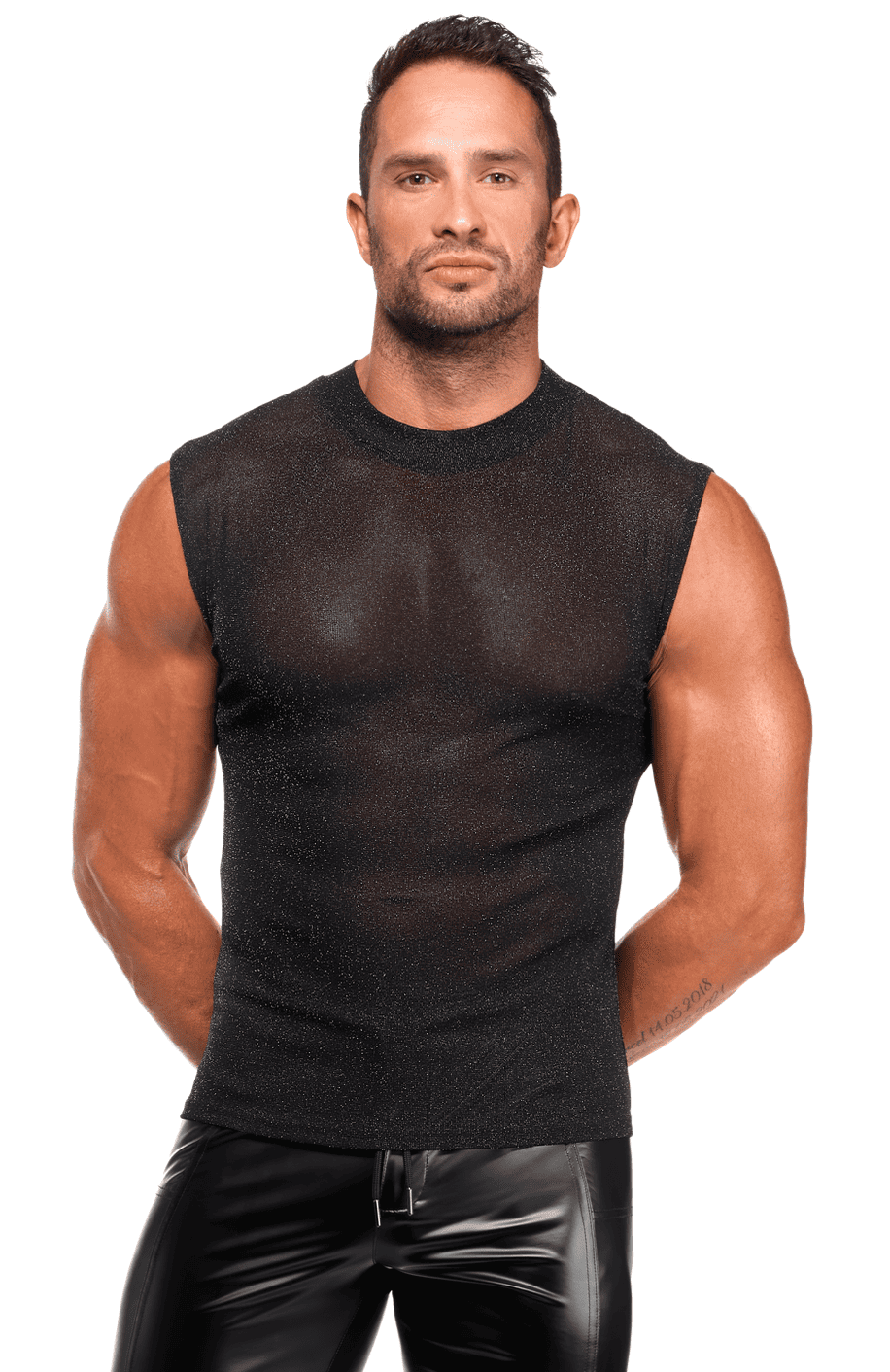 Noir Handmade H083 Onyx skin Tank Top transparent