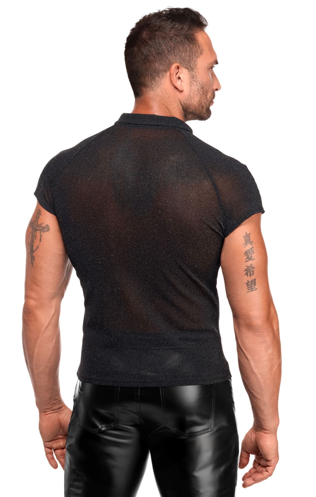 Noir Handmande H082 Onyx veil Polo Transparent